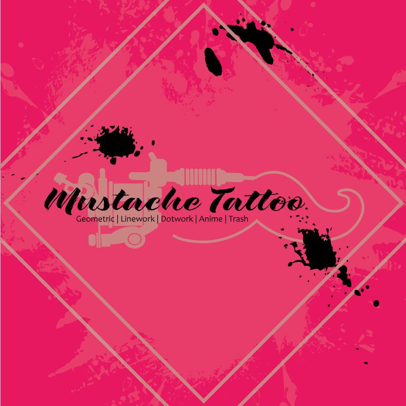 Design: Sticker Mustache Tattoo